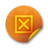 Orange sticker badges 045 Icon